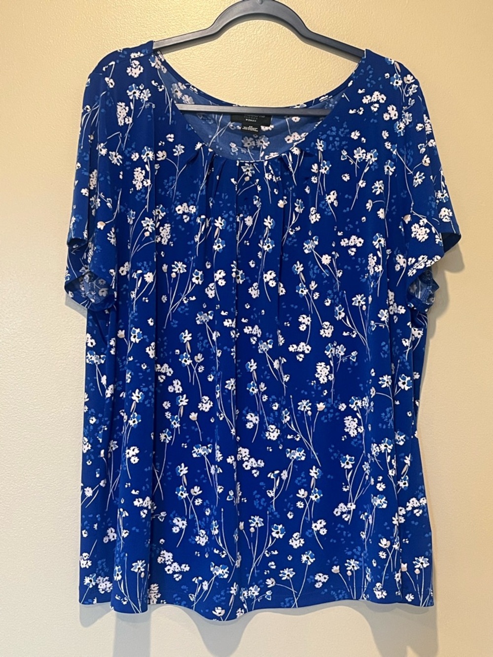 Liz Claiborne Floral Short Sleeve Blouse